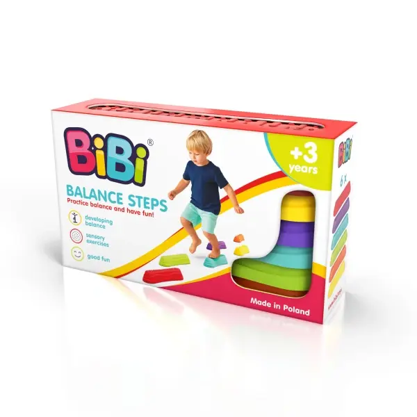 Set trepte senzoriale BiBi Balance Steps, 6 piese