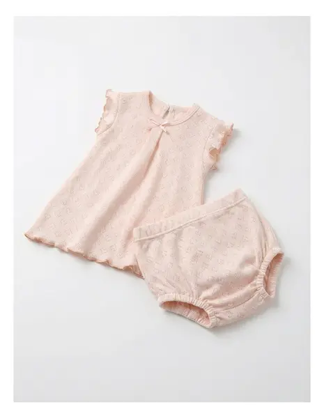 Set tricou + chilotel, cu inimioare, corai