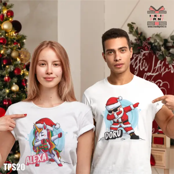 Set tricouri Dabbing Santa TPS20 -