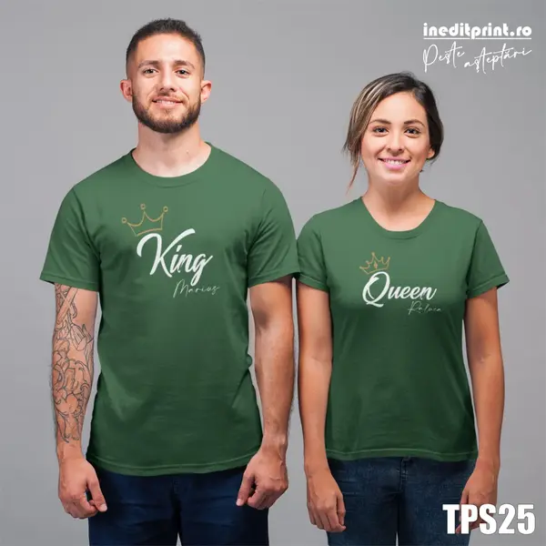 Set tricouri KING - QUEEN TPS25
