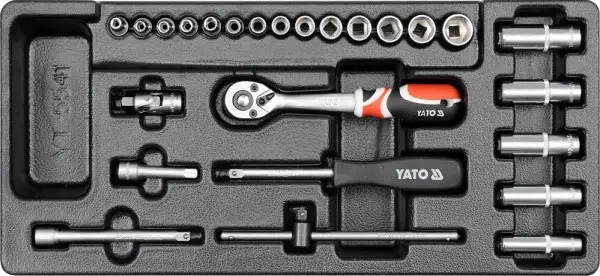 Set Tubulare+Clichet 25 Buc, 3.5-14Mm, Pentru Yt-5530