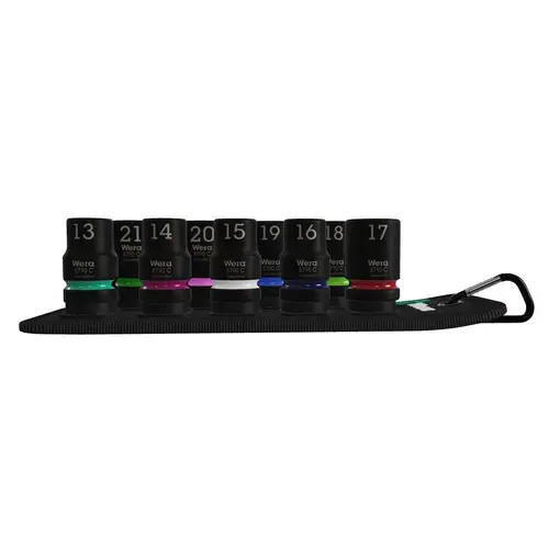 Set tubulare, hexagonal, 1/2 inch, 9 bucati, Wera Belt C Impaktor