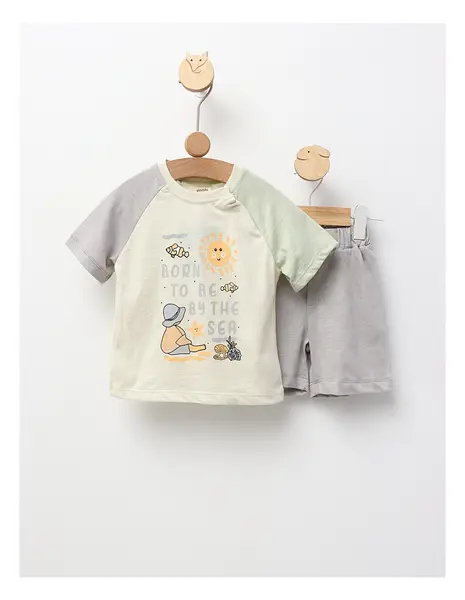 Set vara Born To Be By The Sea, gri-verde