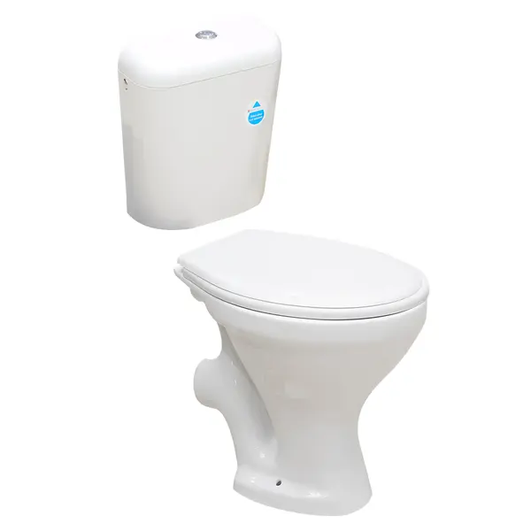 Set vas WC pe pardoseala cu rezervor Essential CIL + mecanism si capac polipropilena