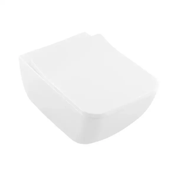 Set vas wc suspendat cu capac soft close si quick release, alb alpin, Villeroy Boch Collaro
