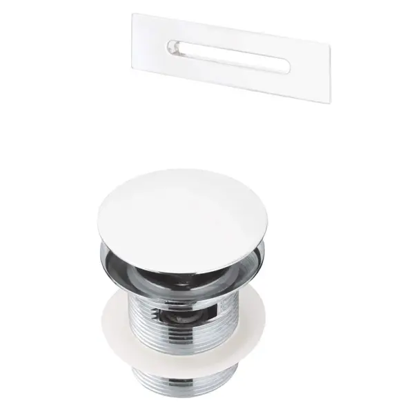 Set ventil click-clack si preaplin pentru cada alb Deante
