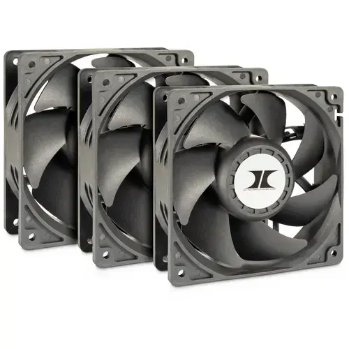 Set ventilatoare Inter-Tech IPC, 3x120mm, 4000RPM (Negru)