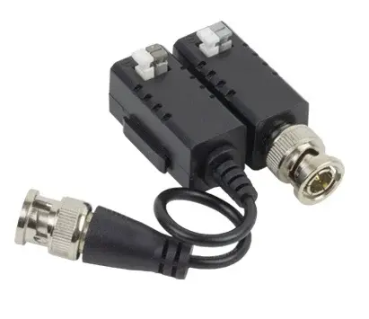 Set Videobalun Pasiv, 2 / 4 / 5 MP / 4K, HD-TVI, CVI, AHD, CVBS, cu PoC, Hikvision DS-1H18S/E(C)