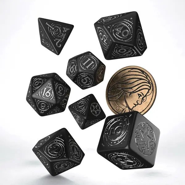 Set zaruri The Witcher Dice Set: Yennefer - The Obsidian Star (7)