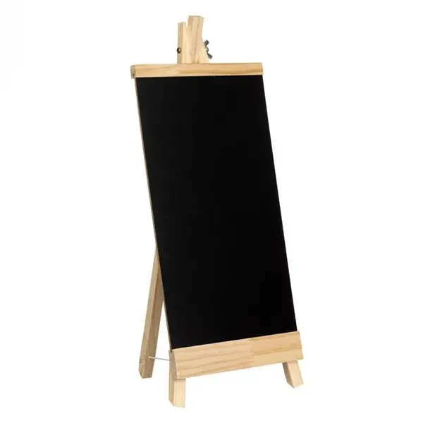 Sevalet din lemn cu placa neagra pentru activitati crafts,18x40 cm