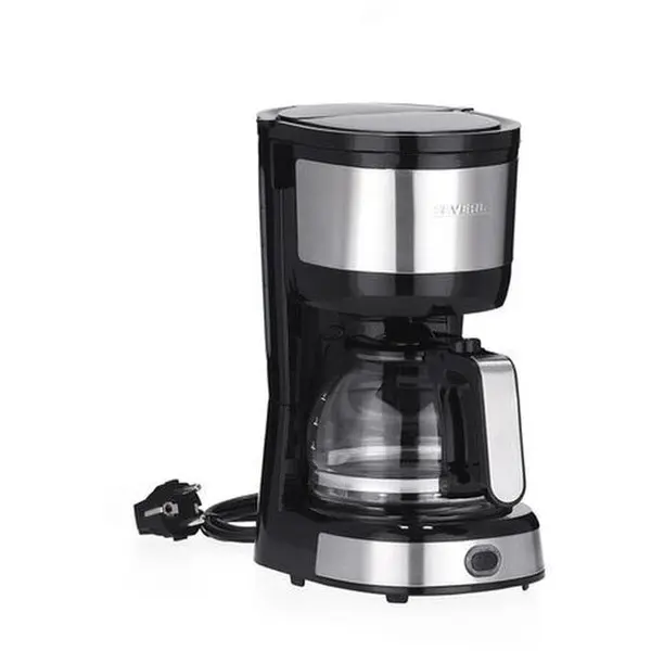 SEVERIN Cafetiera Severin KA 4808, 750W, 4 Cesti, 0.5l, Mentinere La Cald, Inox-Negru