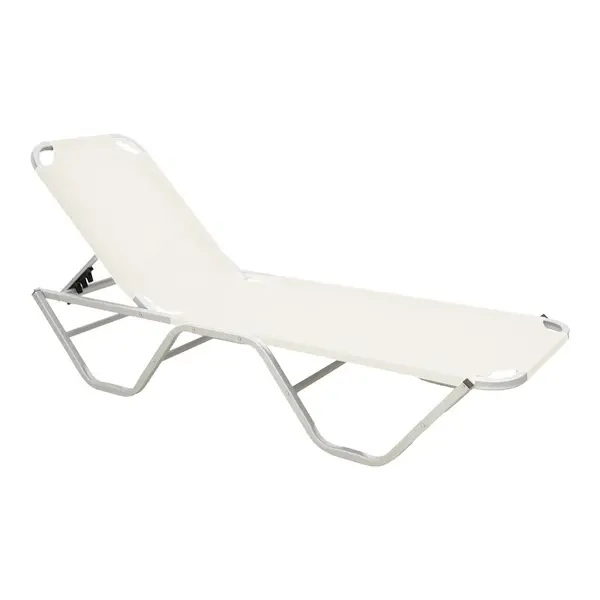 Sezlong, Dessie, Ecru, 59.5x193x29.5 cm