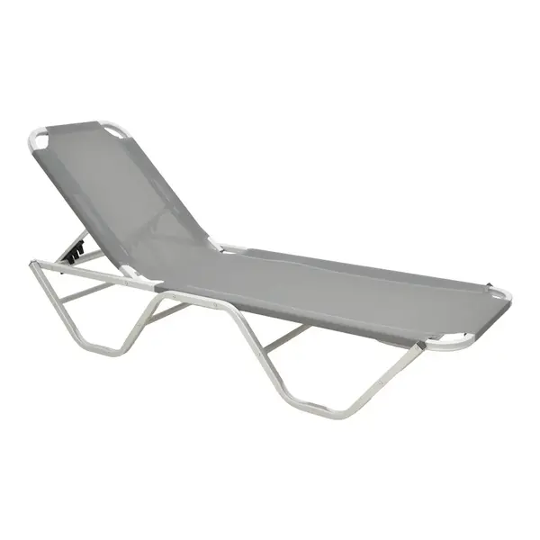 Sezlong, Dessie, Gri inchis, 59.5x193x29.5 cm