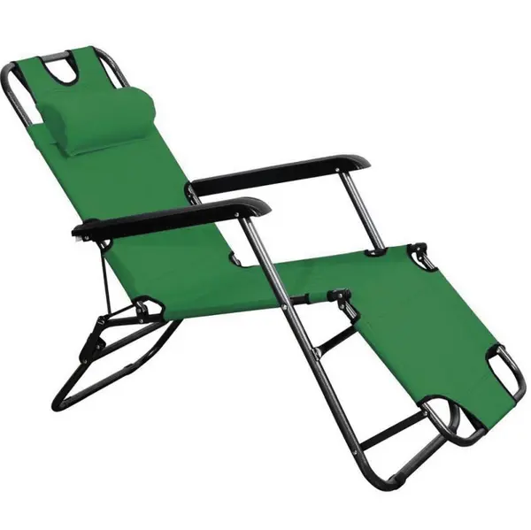 Șezlong pliabil Maxima - 3 în 1, 178 cm, verde