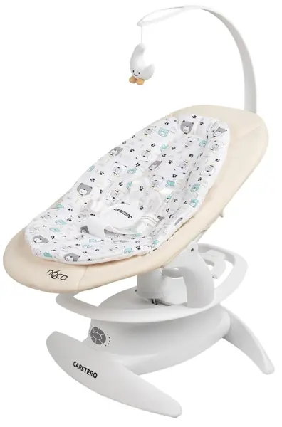 Șezlong și balansoar 2 în 1 Caretero - Rocker Noco, bej