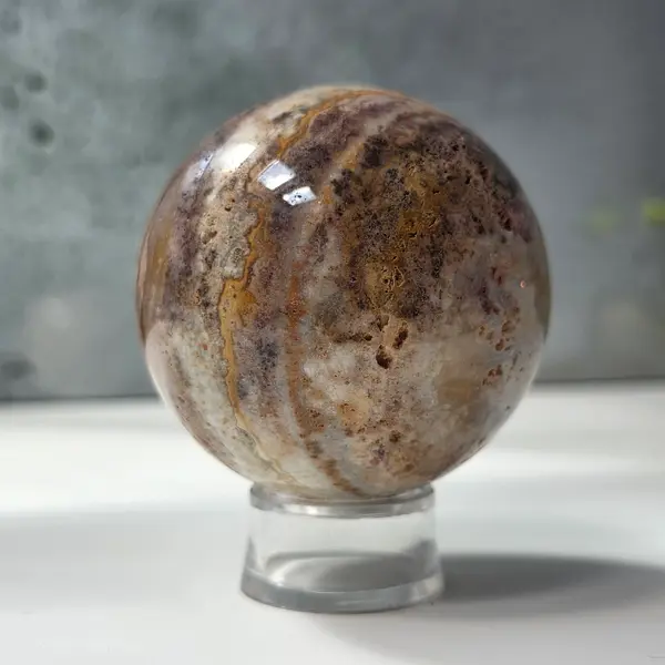 Sfera agat Crazy Lace model 3
