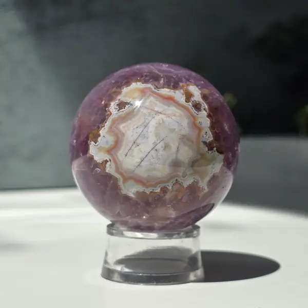 Sfera agat cu ametist | Model 3