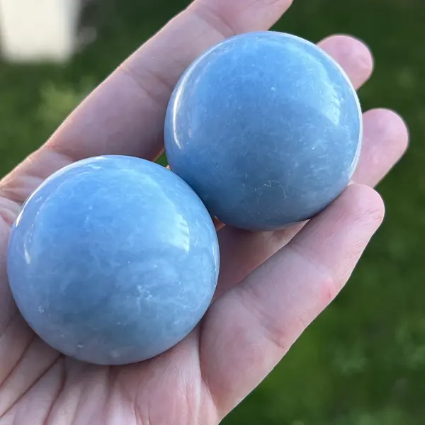Sfera angelit din Peru 3-4 cm