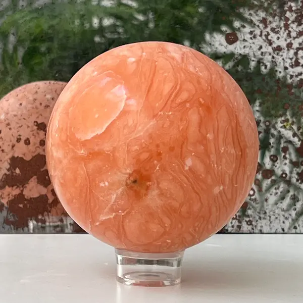 Sfera calcit portocaliu model 1