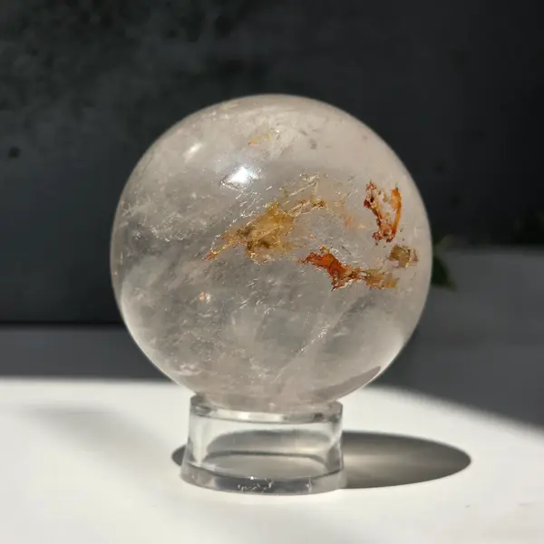 Sfera cuart incolor/ cristal de stanca m2, glob cristal
