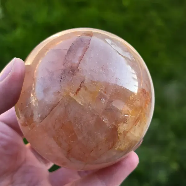 Sfera cuart rosu hematoid Madagascar m2, cuart de foc