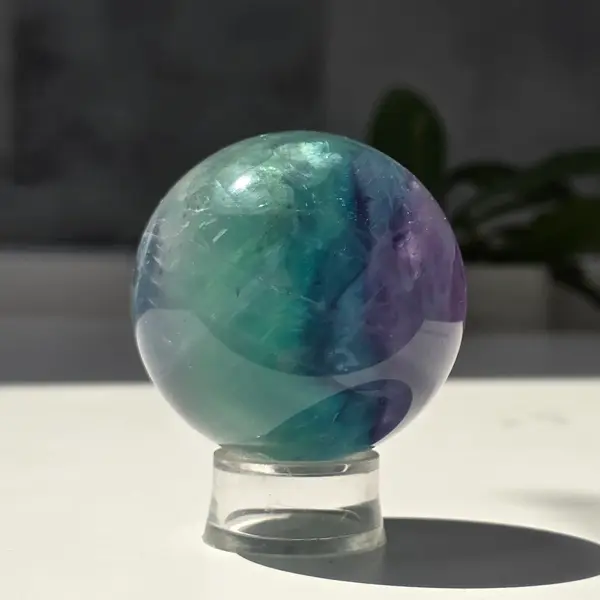 Sfera fluorit curcubeu | Model 11