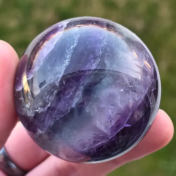 Sfera fluorit curcubeu | Model 16