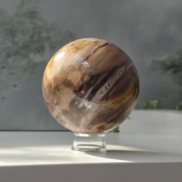 Sfera lemn pietrificat | Model 8