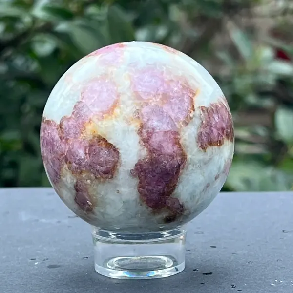 Sfera Rubelit/ turmalina roz model 1