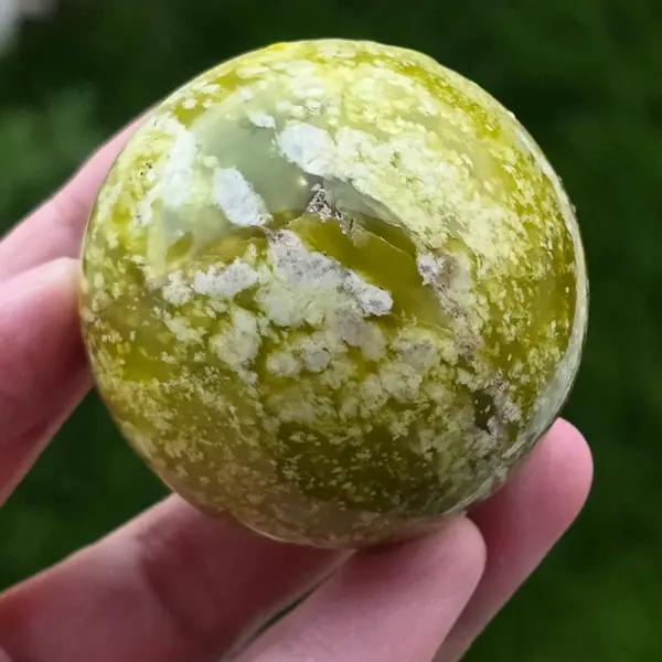 Sfera serpentin galben | Model 3