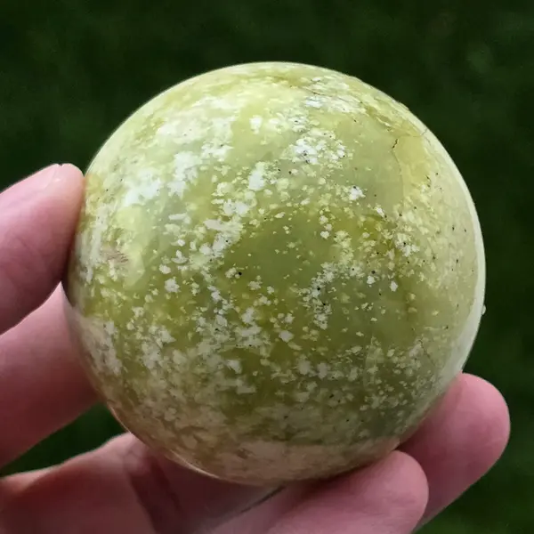 Sfera serpentin galben | Model 4
