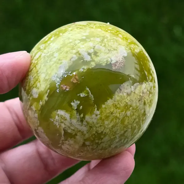 Sfera serpentin galben | Model 5