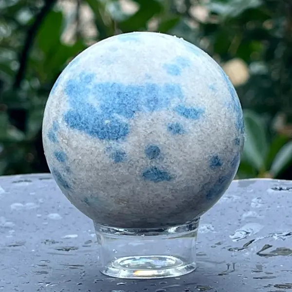 Sfera spinel albastru Madagascar model 5