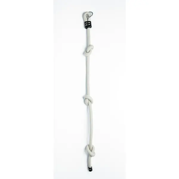 Sfoara de catarat, Dice, Pentru spatiul de joaca, Cu noduri, Pana la 260 cm, Din sfoara impletita de 26 mm, 3 ani+, Beige
