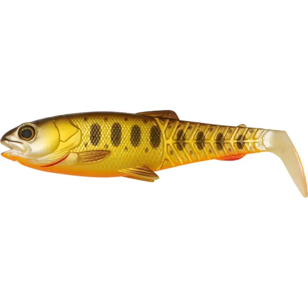 Shad Craft Cannibal Paddletail 12.5cm 20G Olive Hot Orange 3buc