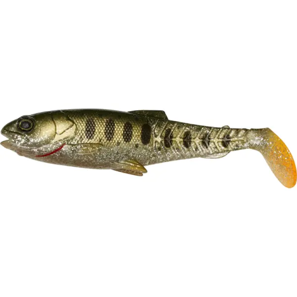 Shad Craft Cannibal Paddletail 8.5cm 7G Olive Pearl Silver Smolt 4buc