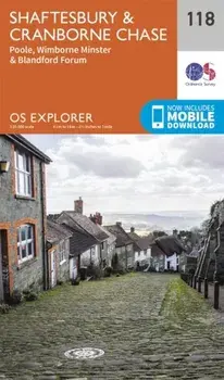 Shaftesbury, Cranbourne Chase, Poole, Wimbourne Minster and Blandford. September 2015 ed, Sheet Map/Ordnance Survey