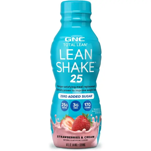 Shake 25 cu Aroma de Capsuni si Frisca fara Zahar Adaugat Total Lean 414ml