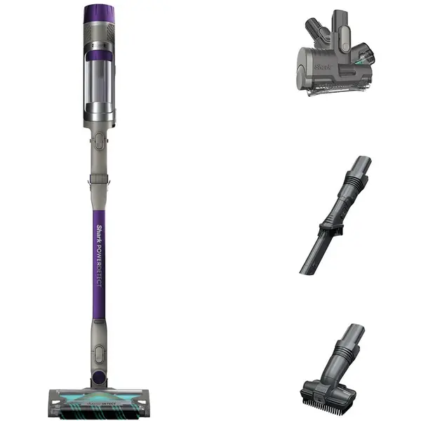 SHARK Aspirator vertical fara fir 2in1 Shark IP1251EUT, DetectClean Pet Flexology, 380W, 21.6V, 0.7L, autonomie 70 min, DuoClean Slim LED, perie Pet Pro, Anti-Hair Wrap Plus, tehnologii Dirt/Floor/Edge Detect, Gri-Mov