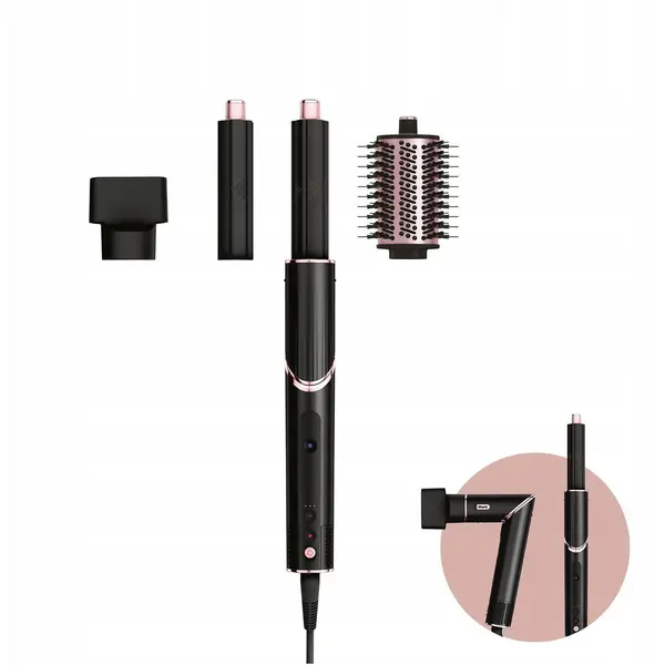 SHARK Ondulator 3-in-1 Shark FlexStyle HD424, 1400 w, 3 accesorii, 3 viteze, Negru