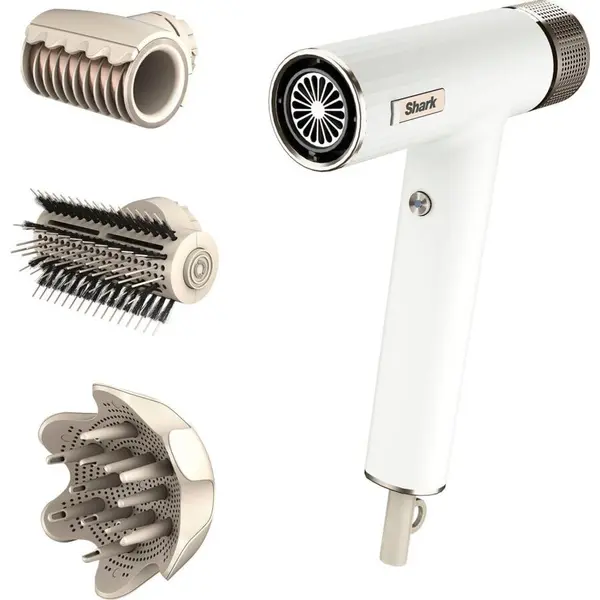 SHARK Uscator de par Shark Speedstyle HD334EU, 220-240v, 1700w, 3 trepte de temperatura, difuzor, alb
