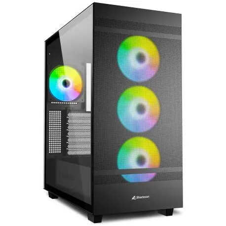 Sharkoon Carcasa SHARKOON Rebel C50 RGB Black, Fara Sursa