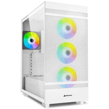 Sharkoon Carcasa SHARKOON Rebel C50 RGB White, Fara Sursa