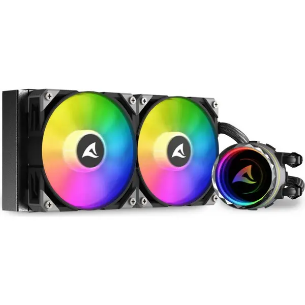 Sharkoon Cooler CPU AIO Sharkoon S80 RGB, 2x120 mm