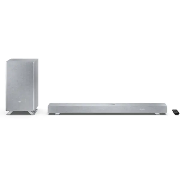 Sharp Sharp HT-SBW53121(SL) Q 3.1.2 Dolby Atmos/ DTS:X Soundbar with Wireless Subwoofer, Silver