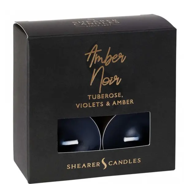 Shearer Candles Amber Noir Scented Tea Lights Pack of 8