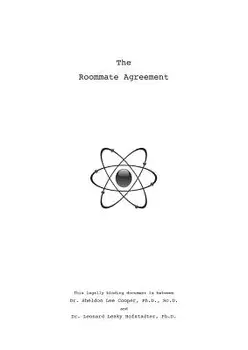 Sheldon's Roommate Agreement, Paperback/Sheldon Cooper