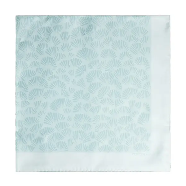Shell print foulard multi aquamarin