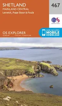 Shetland - Mainland Central. September 2015 ed, Sheet Map/Ordnance Survey