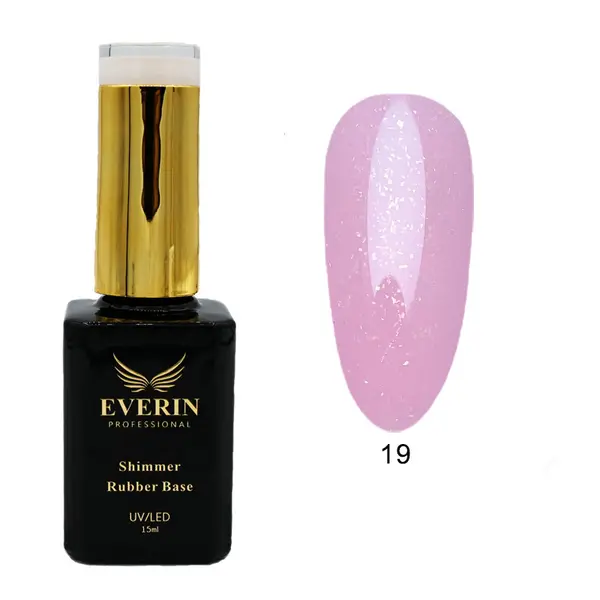 Shimmer Rubber Base Everin 15ml- 19